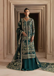 Premium Pakistani Wedding Dress in Green Color