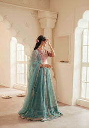 Pakistani Designer Bridal Dress in Zinc Organza