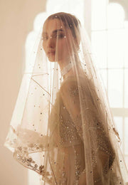 Pakistani Designer Bridal Dress in Elegant Net & Silk