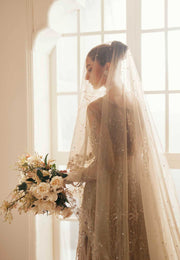 Pakistani Designer Bridal Dress in Elegant Net & Silk