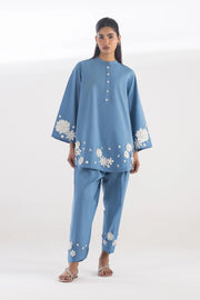 Sana Safinaz Stitched Embroidered Lawn Shirt + Shalwar Sana