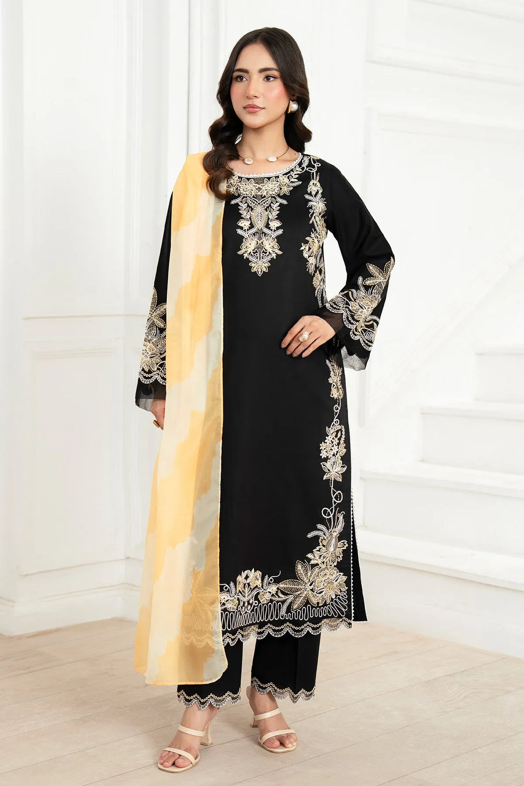Lawn Embroidered Shirt And Trouser Set