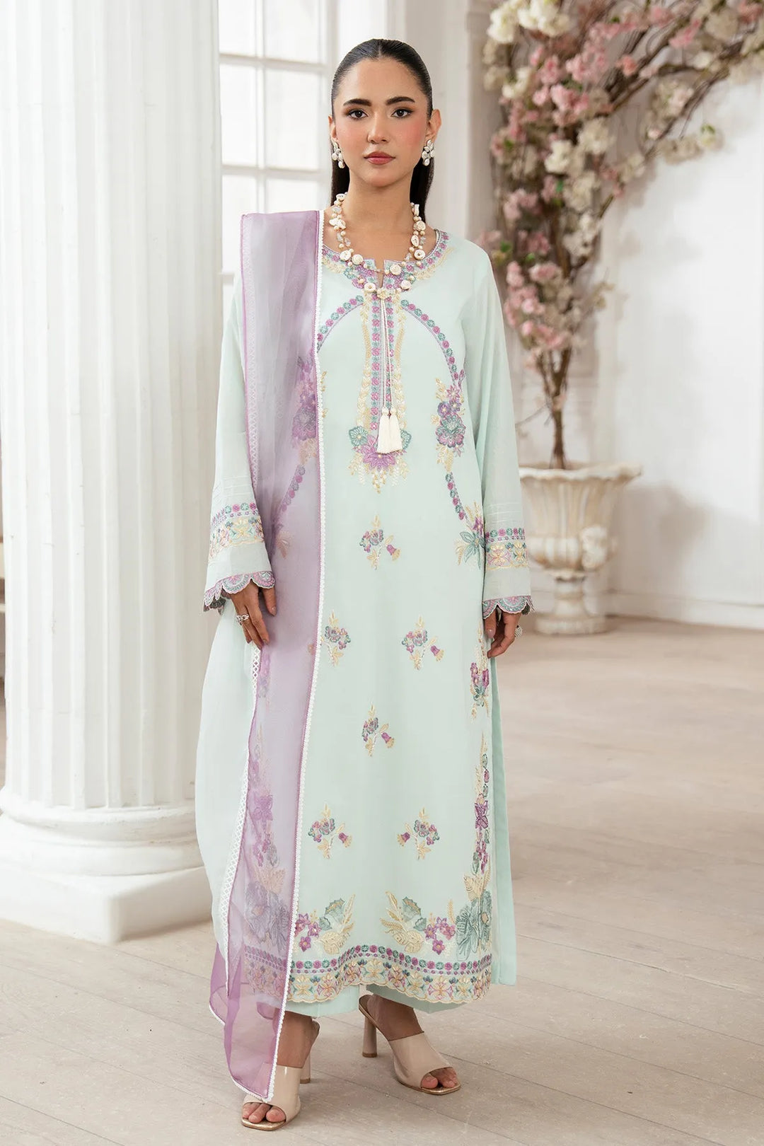 Lawn Embroidered Dress Set