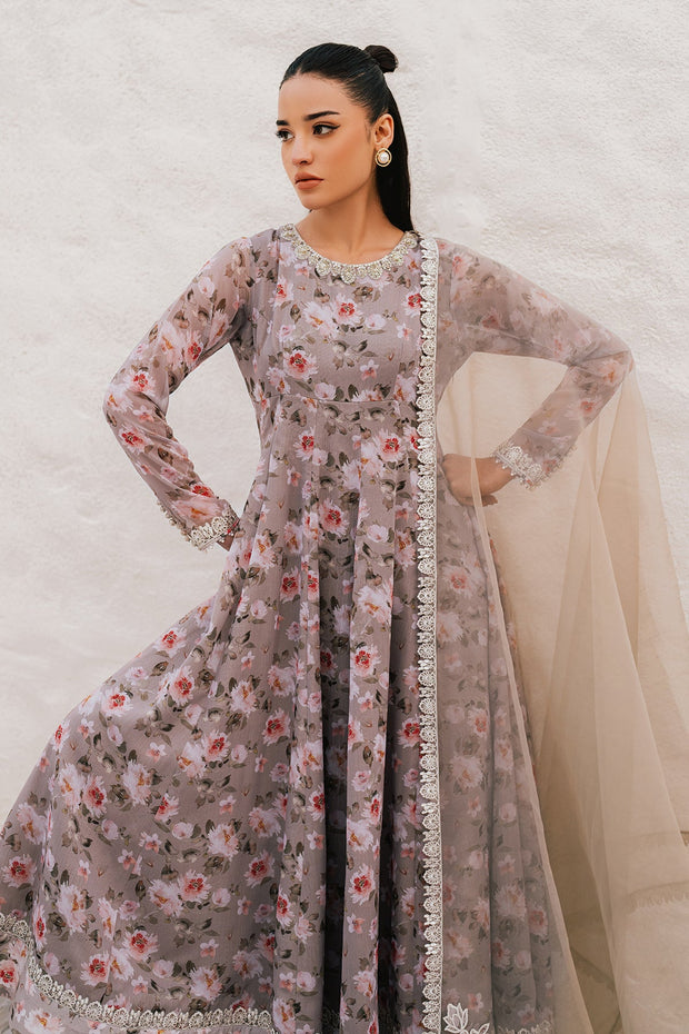 Elegant Hand-Embellished Chiffon Dress