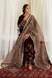 Elegant Velvet Dress with Dupatta