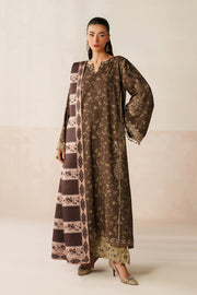 Embroidered Silk Shirt and Trouser Set