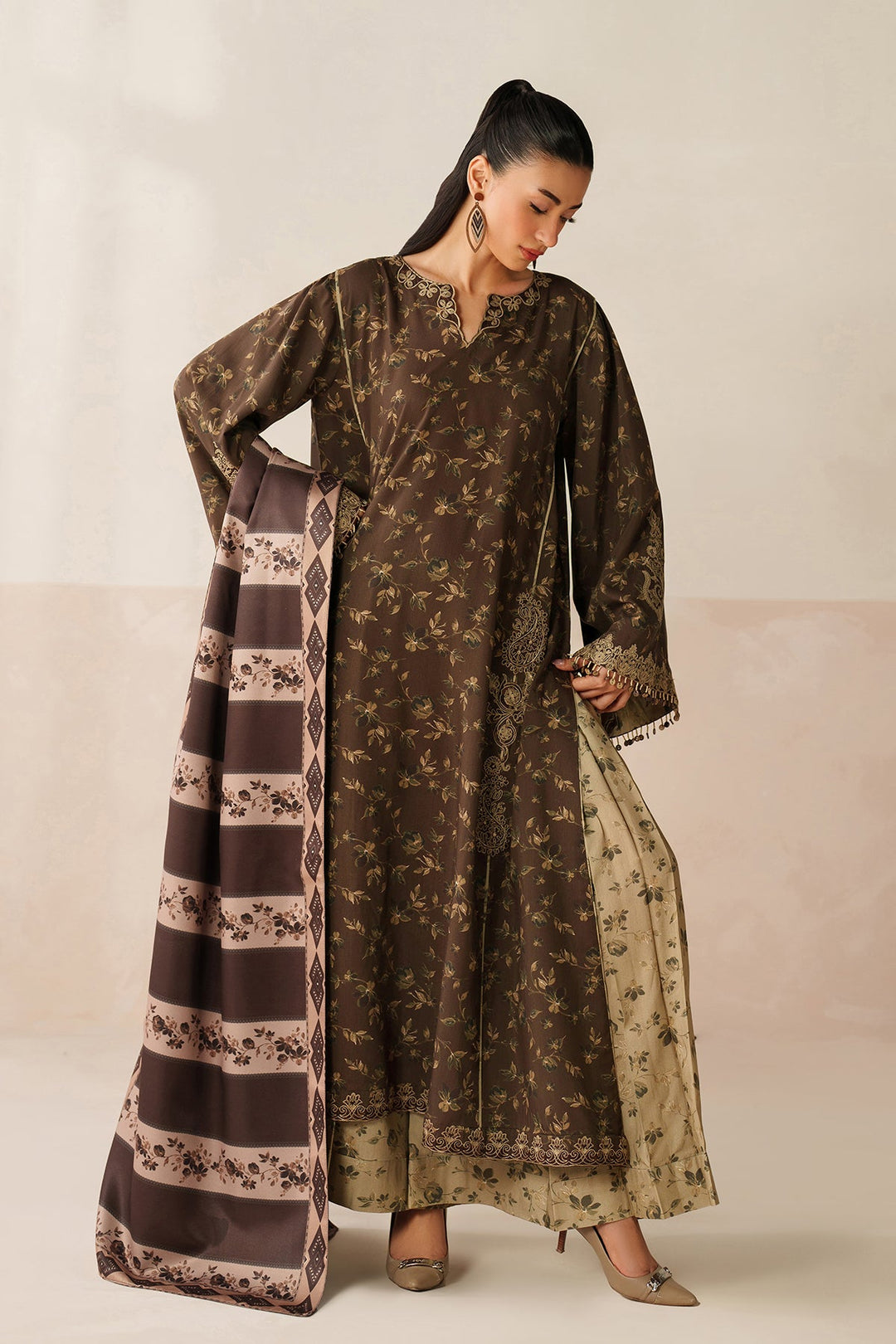 Intricate Organza Embroidered Set