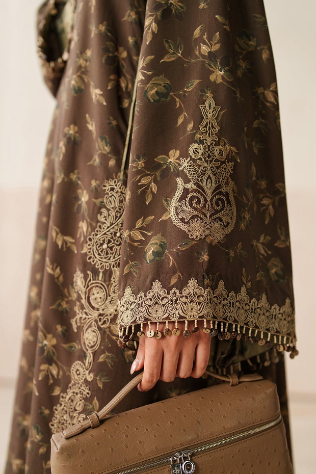 Embroidered Silk Shirt and Trouser Set
