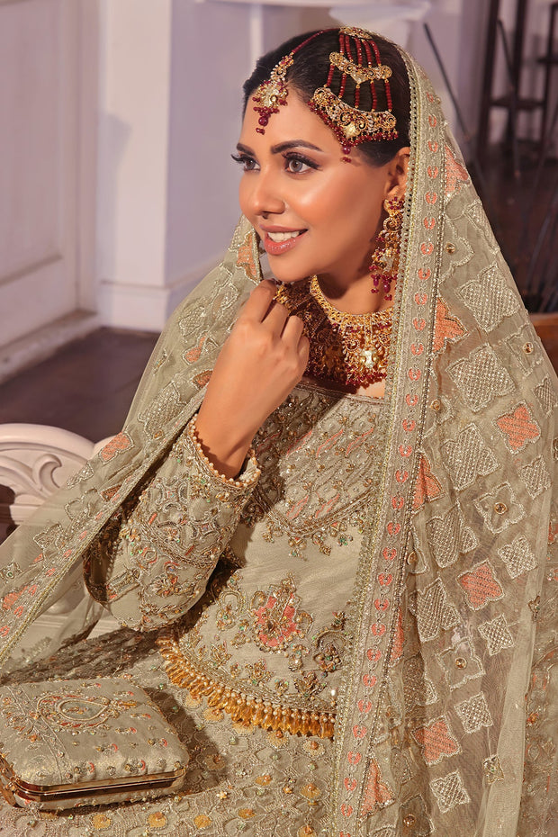Exquisite Pakistani Bridal Dress with Heavy Embroidery and Sequin