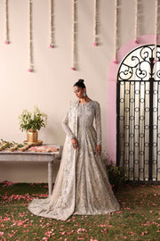 Elegant Muted Ivory Pakistani Bridal Dress Set