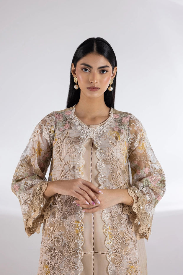 Sana Safinaz Stitched Embroidered Khaddi Net Set Sana Safinaz
