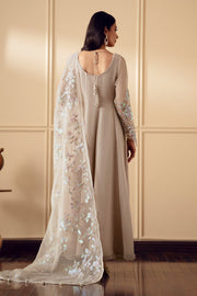 Chiffon Shirt with Organza Dupatta