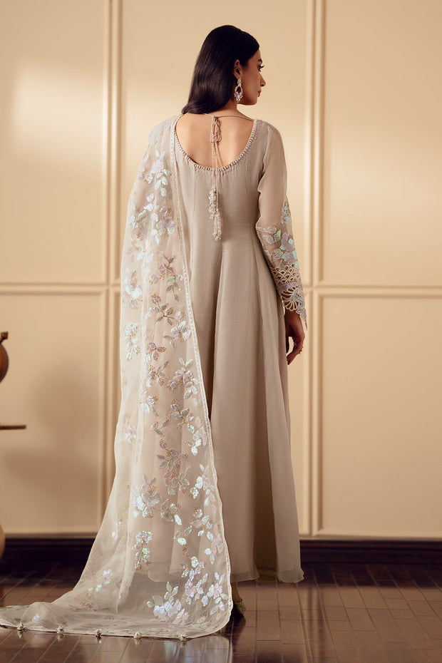 Chiffon Shirt with Organza Dupatta