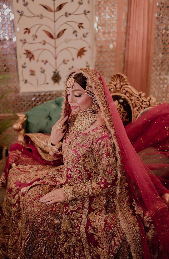 Parisian Embroidered Pakistani Bridal Lehenga Ensemble