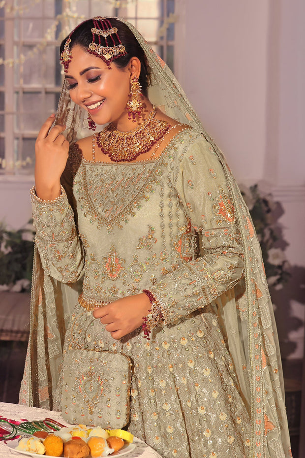 Exquisite Pakistani Bridal Dress with Heavy Embroidery and Sequin