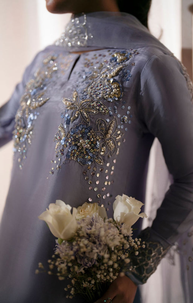 Stunning Crimson Pakistani Party Dress for Elegant Occasions