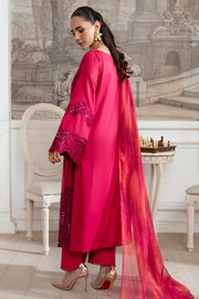 Embroidered Cotton Shirt And Trouser Set With Dupatta 98Aa