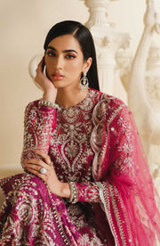 Cream Embroidered Organza Ensemble Pakistani Dress