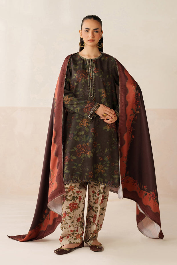 Embroidered Viscose Silk Ensemble