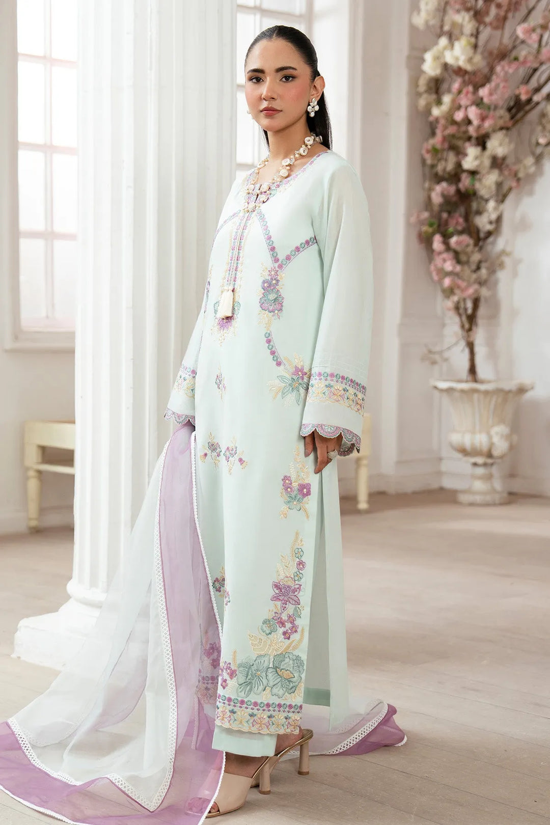 Lawn Embroidered Dress Set