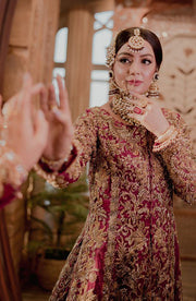 Parisian Embroidered Pakistani Bridal Lehenga Ensemble