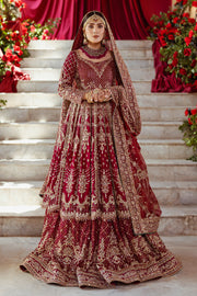 Lavishly Embellished Pakistani Bridal Dress with Lehenga & Dupatt