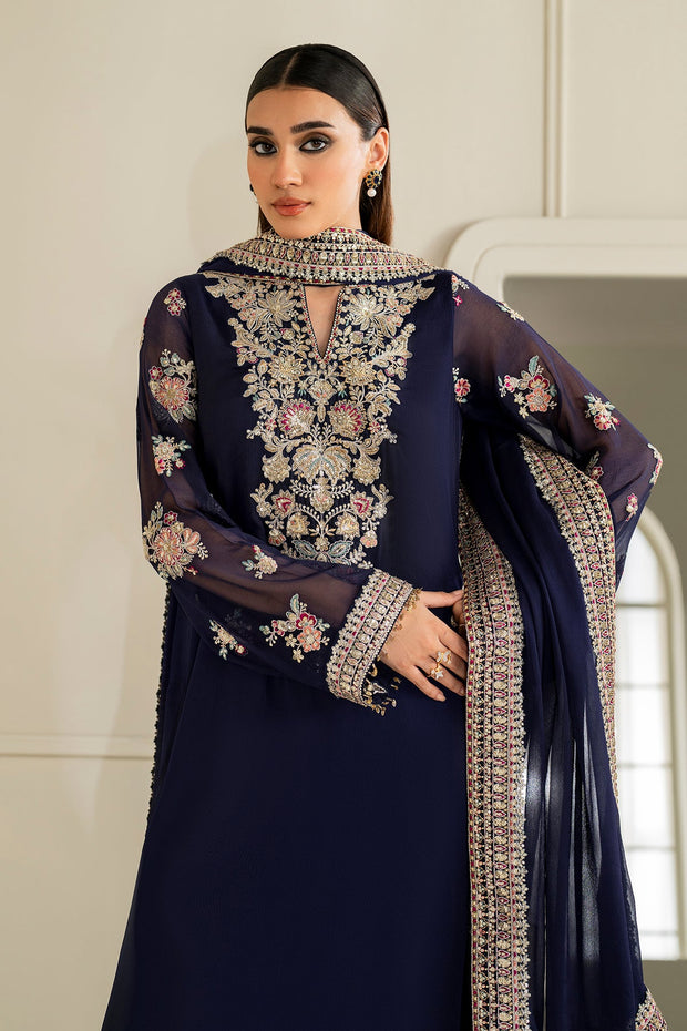 Coordinated Chiffon Shirt and Dupatta Set