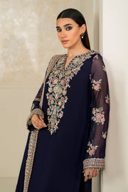 Embroidered Chiffon Shirt and Trouser Set