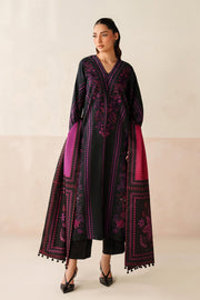 Viscose Silk Outfit with Shawl