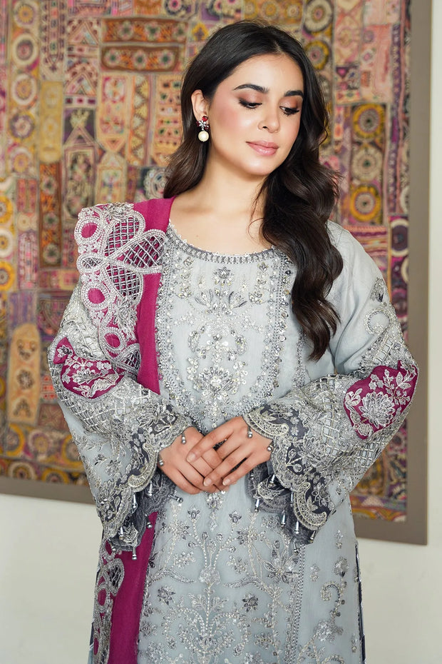 Unstitched Embroidered Ensemble