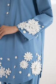 Sana Safinaz Stitched Embroidered Lawn Shirt + Shalwar Sana
