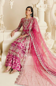 Cream Embroidered Organza Ensemble Pakistani Dress