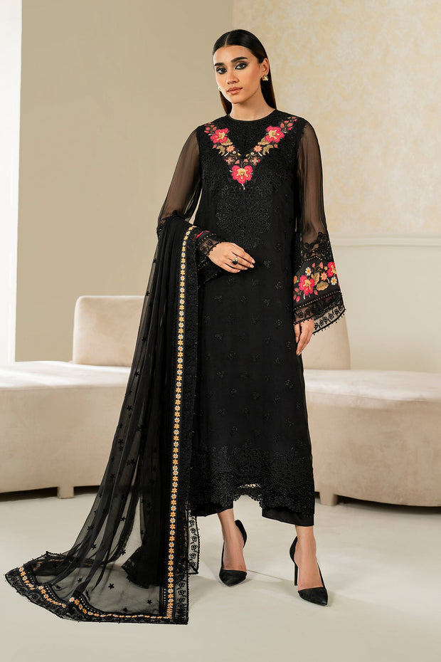 Embroidered Chiffon Dress Set