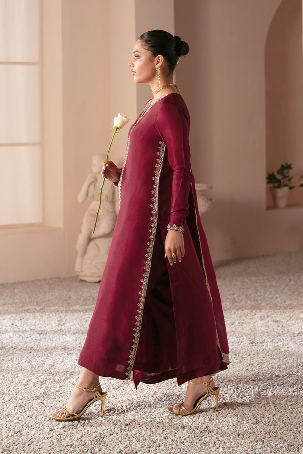 Elegant Magenta Pakistani Party Dress for Festive Events