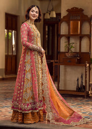 Elegant Mehndi Galore Pakistani Party Dress for Celebrations