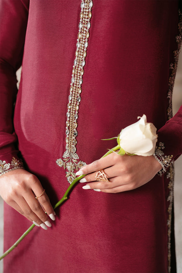 Elegant Magenta Pakistani Party Dress for Festive Events
