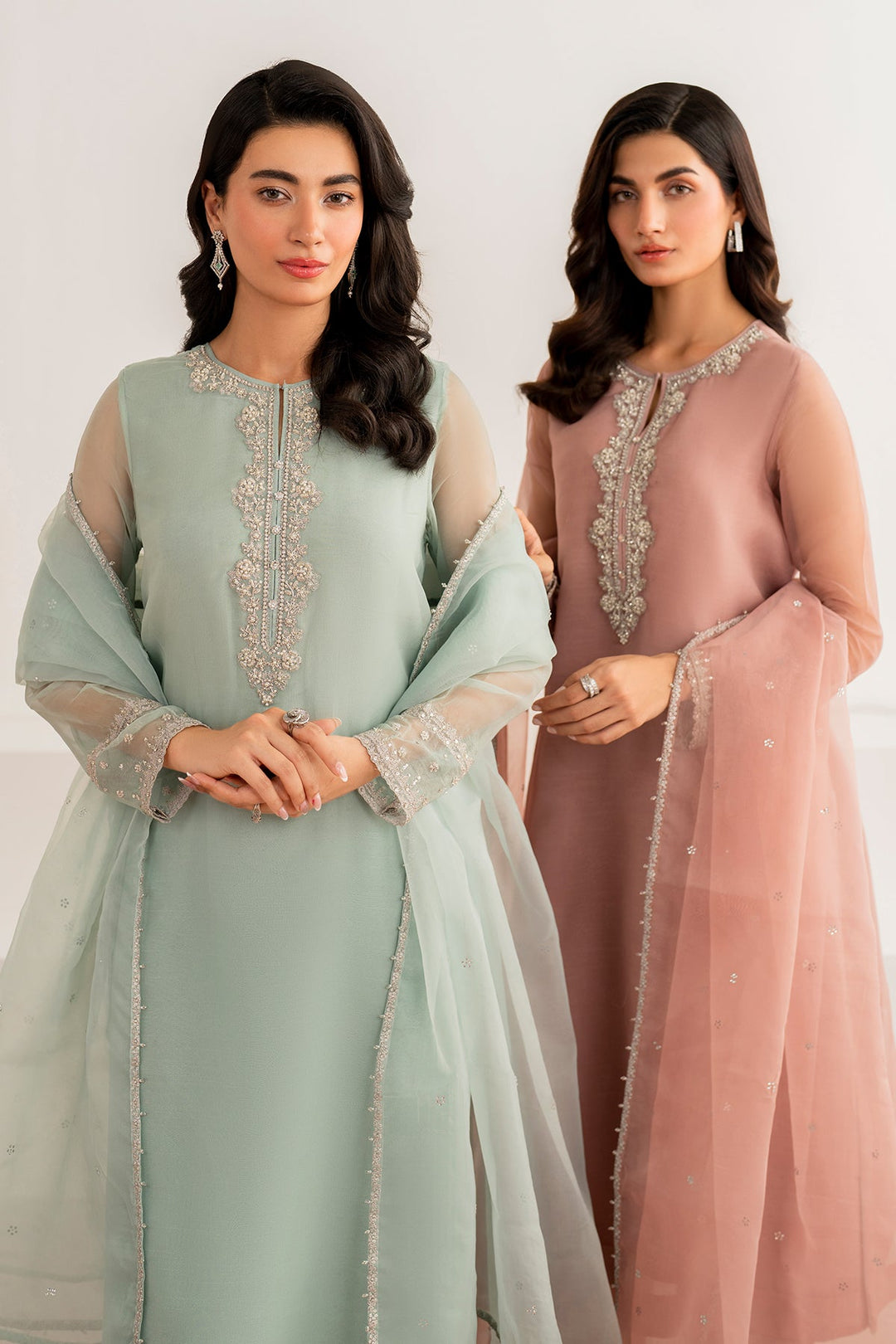 Modern Pakistani Party Dress Ensemble
