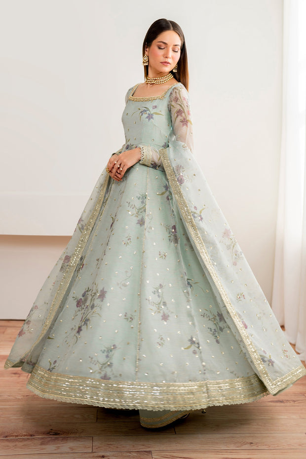Embroidered Cotton Frock with Cuffs