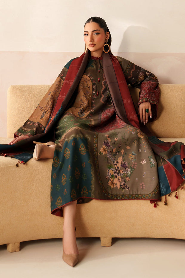 Modern Printed Silk Ensemble