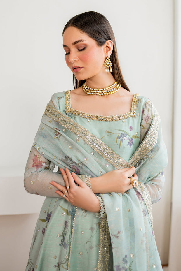 Elegant Cotton Frock with Sequins