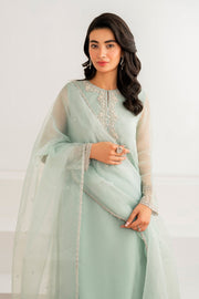 Hand-Embroidered Chiffon Shirt Ensemble