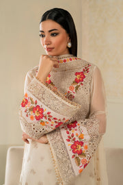 Printed Silk Neckline Chiffon Shirt Set