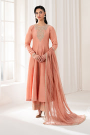 Silk Frock with Embroidered Neckline