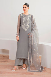 Hand-Embellished Chiffon Shirt