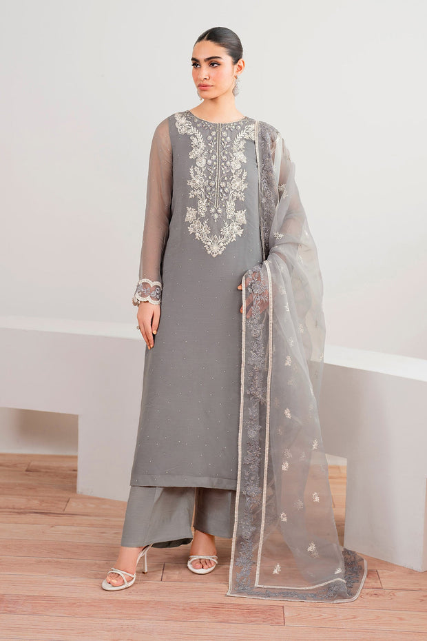 Hand-Embellished Chiffon Shirt