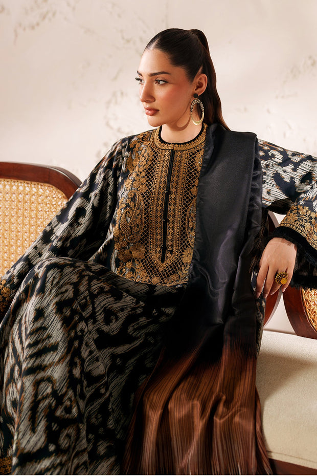 Embroidered Viscose Silk Dress Set