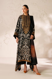 Embroidered Viscose Silk Dress Set