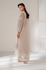 Embroidered Organza Maxi Dress