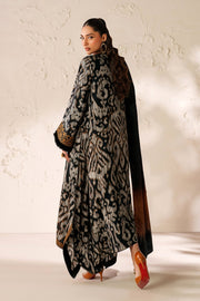 Elegant Viscose Silk Outfit with Shawl