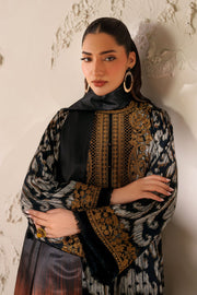 Stylish Embroidered Silk Ensemble